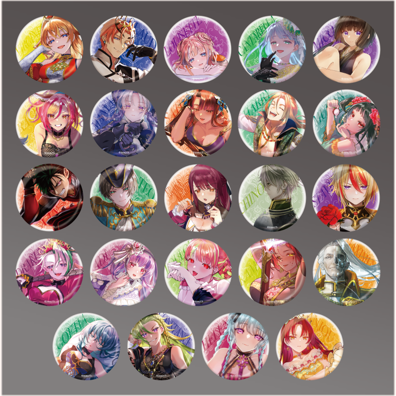 マジェスティックライブ 57mm ご褒美イラスト缶バッジ 24種68セット 57mm ご褒美イラスト缶バッジ – ユアマジェスティ オフィシャル